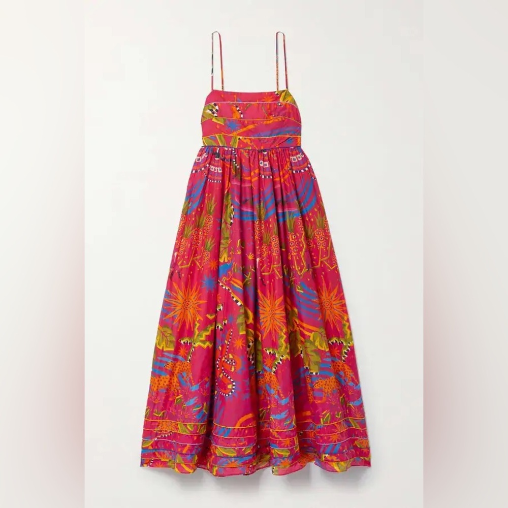 Farm Rio Printed Cotton-Voile Maxi Dress - Picture 6 of 8